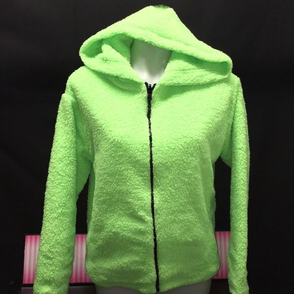 VICTORIA SECRET PINK REVERSIBLE SHERPA LINED FULL-ZIP NEW - Picture 6 of 11